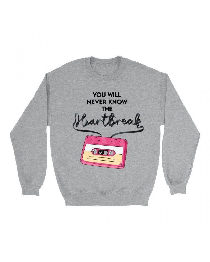 Music Life Sweatshirt | Cassette Heartbreak Sweatshirt $6.47 Sweatshirts