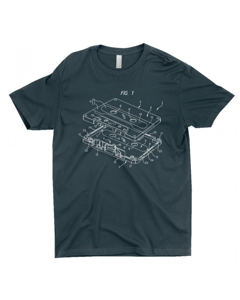 Music Life T-Shirt | Cassette Diagram Shirt $7.21 Shirts