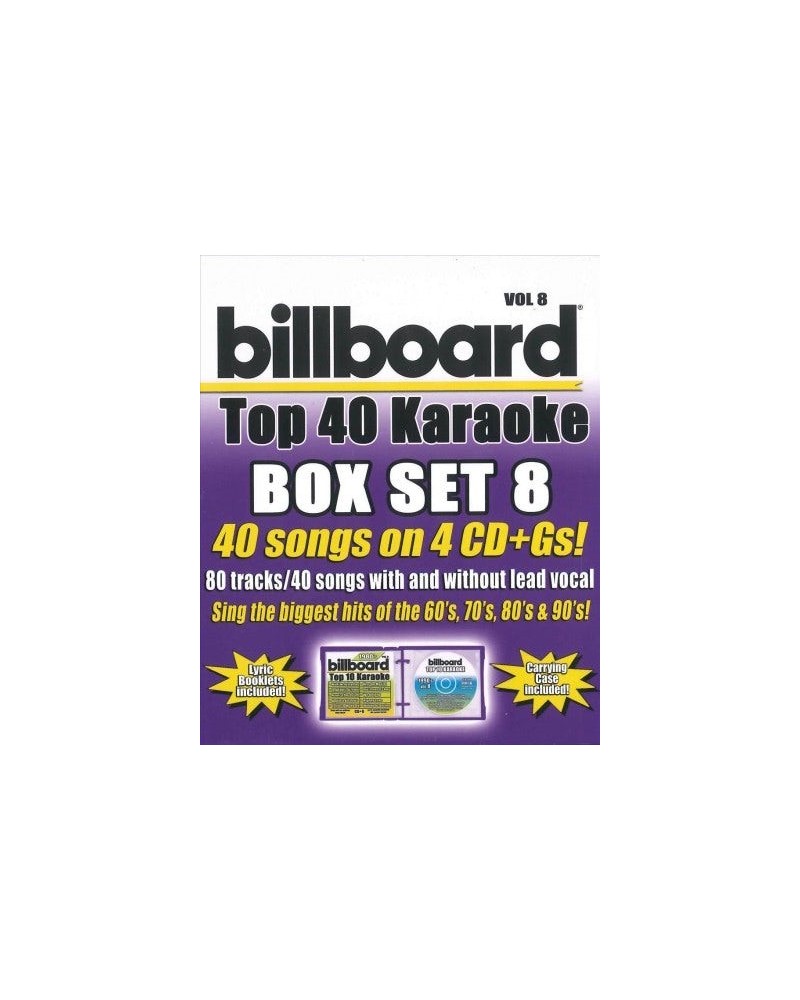 Party Tyme Karaoke Billboard Top 40 Karaoke Box Set 8 (4 CD)(40+40-Song Party Pack) $12.26 CD