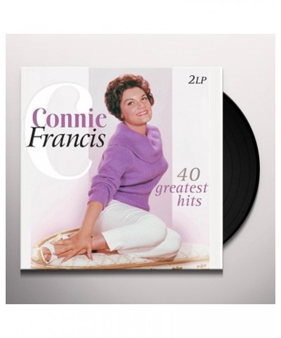 Connie Francis 40 GREATEST HITS Vinyl Record $12.37 Vinyl