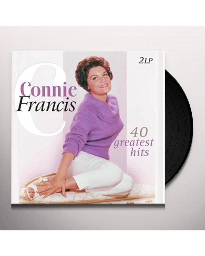 Connie Francis 40 GREATEST HITS Vinyl Record $12.37 Vinyl