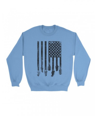 Music Life Colorful Sweatshirt | Flag Guitar Sweatshirt $10.55 Sweatshirts