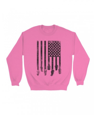 Music Life Colorful Sweatshirt | Flag Guitar Sweatshirt $10.55 Sweatshirts