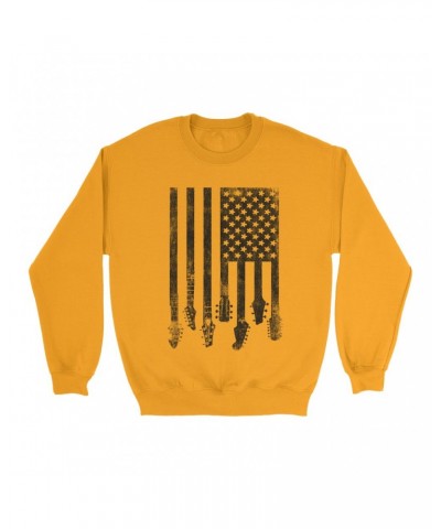 Music Life Colorful Sweatshirt | Flag Guitar Sweatshirt $10.55 Sweatshirts