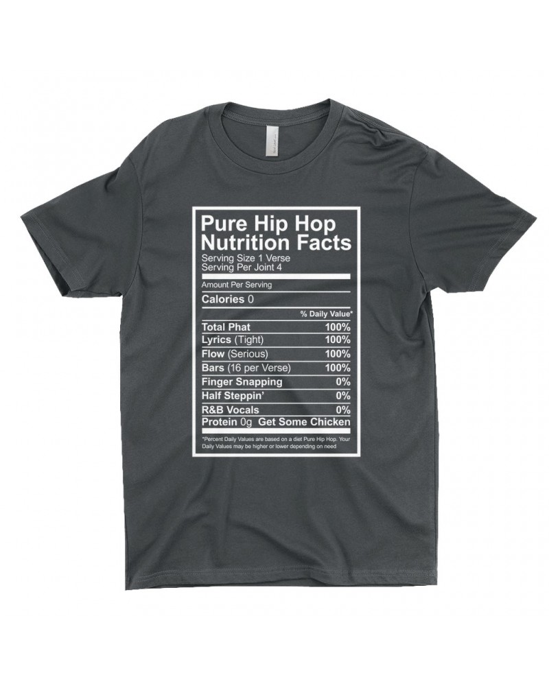 Music Life T-Shirt | Hip Hop Nutrition Facts Shirt $13.30 Shirts