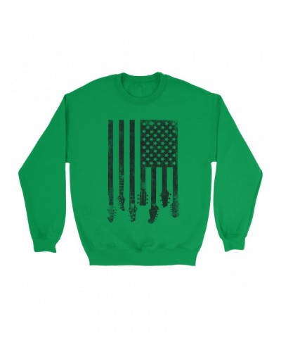 Music Life Colorful Sweatshirt | Flag Guitar Sweatshirt $10.55 Sweatshirts