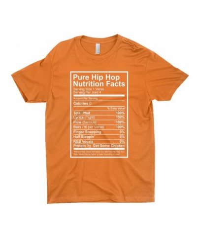 Music Life T-Shirt | Hip Hop Nutrition Facts Shirt $13.30 Shirts