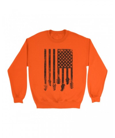 Music Life Colorful Sweatshirt | Flag Guitar Sweatshirt $10.55 Sweatshirts