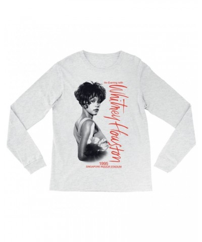 Whitney Houston Long Sleeve Shirt | 1995 Singapore Indoor Stadium Shirt $7.17 Shirts