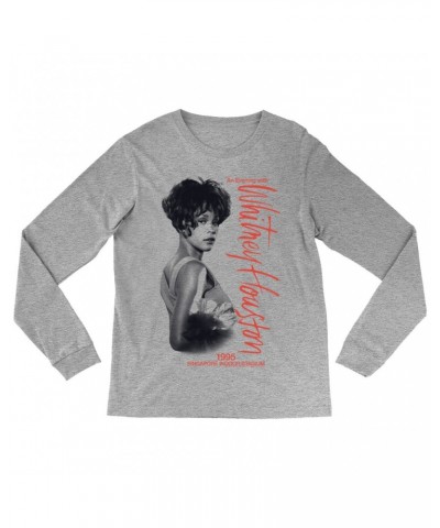 Whitney Houston Long Sleeve Shirt | 1995 Singapore Indoor Stadium Shirt $7.17 Shirts