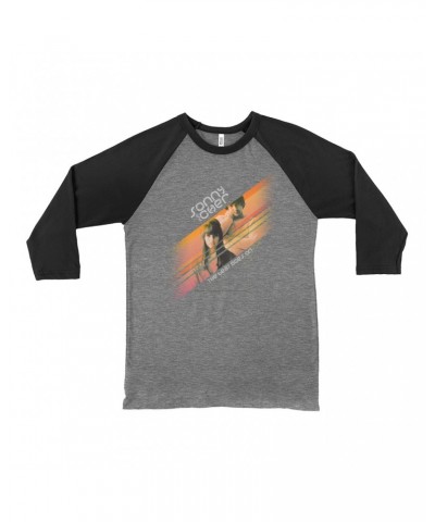 Sonny & Cher 3/4 Sleeve Baseball Tee | The Beat Goes On Orange Stripes Shirt $16.79 Shirts