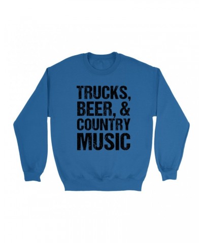 Music Life Sweatshirt | Trucks Beer Country Music Sweatshirt $8.15 Sweatshirts