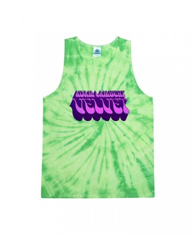 Adam Lambert Light Faded Green Tie-Dye Tank Top $6.32 Shirts