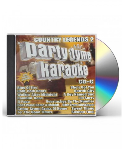 Party Tyme Karaoke Country Legends 2 (16-song CD+G) CD $12.60 CD