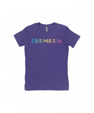 John Lennon Ladies' Boyfriend T-Shirt | Colorful Bermuda Design Worn By Shirt $5.28 Shirts