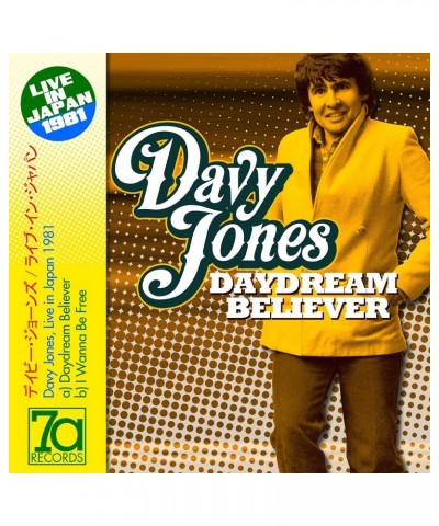 Davy Jones DAYDREAM BELIEVER / I WANNA BE FREE: LIVE IN Vinyl Record $9.44 Vinyl