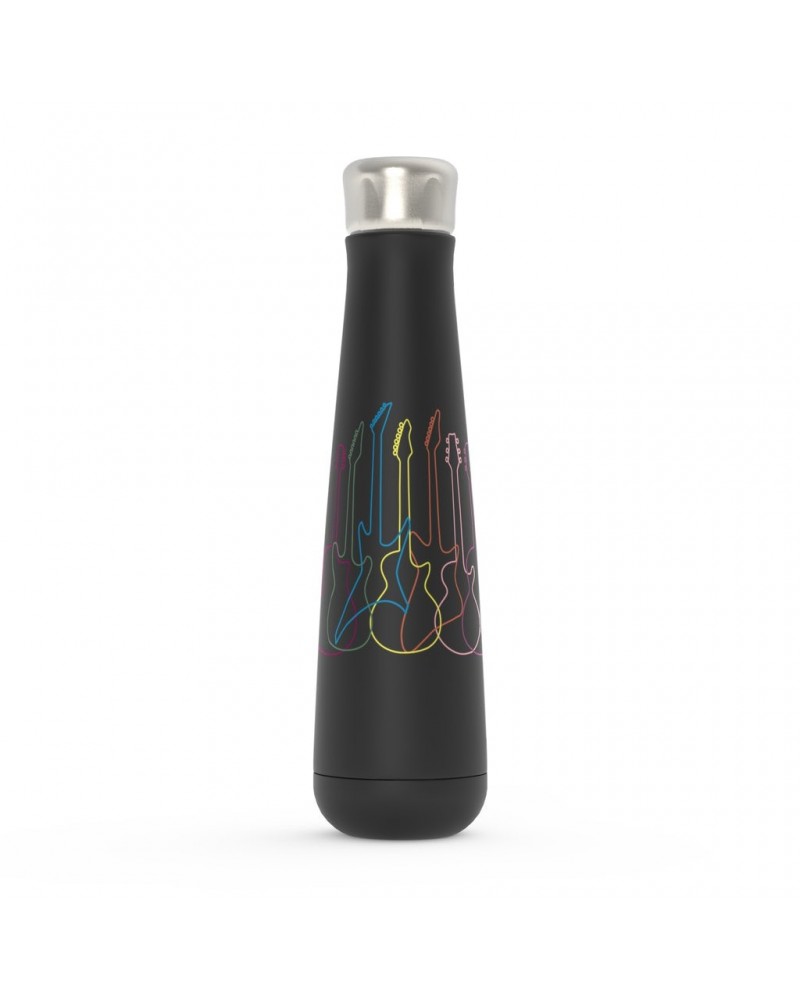 Music Life Water Bottle | Spectrum Guitar Shapes Water Bottle $3.52 Drinkware