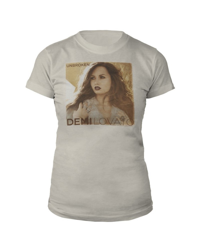 Demi Lovato Unbroken Album Cover Babydoll T-Shirt $7.37 Shirts