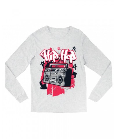 Music Life Heather Long Sleeve Shirt | Hip Hop Life Shirt $7.91 Shirts