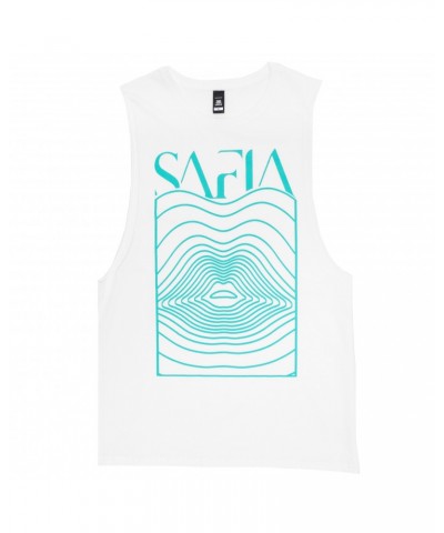 SAFIA Freakin' Out Sleeveless (White) $11.99 Shirts