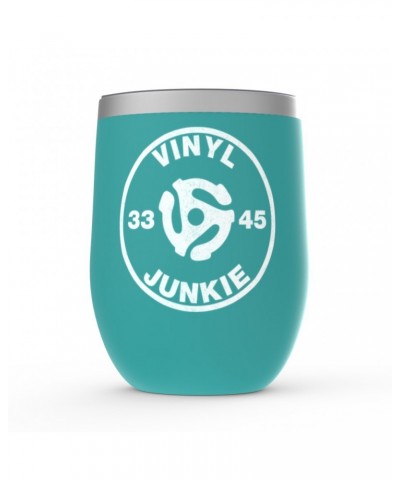 Music Life Wine Tumbler | Vinyl Junkie Stemless Wine Tumbler $17.20 Drinkware