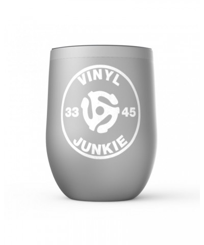 Music Life Wine Tumbler | Vinyl Junkie Stemless Wine Tumbler $17.20 Drinkware