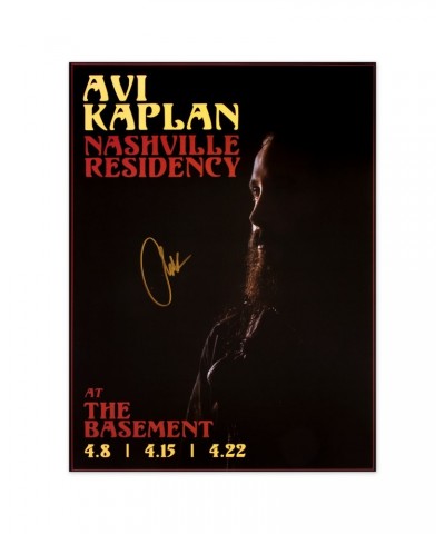 Avi Kaplan At the Basement Signed Poster $5.76 Decor