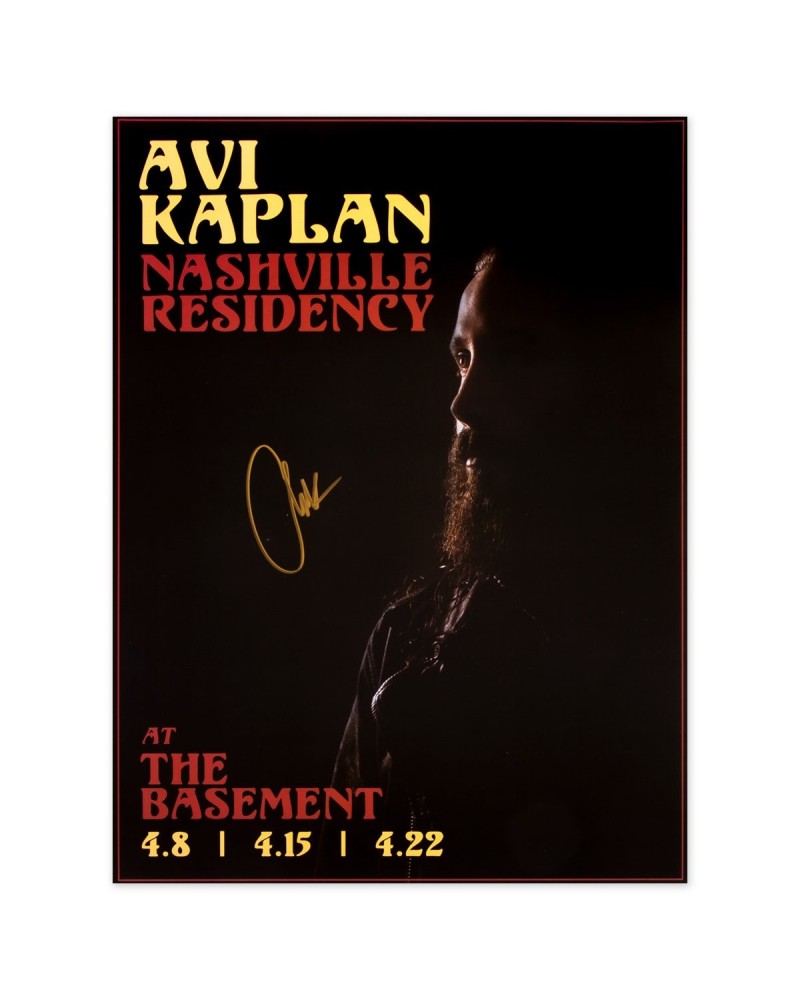 Avi Kaplan At the Basement Signed Poster $5.76 Decor