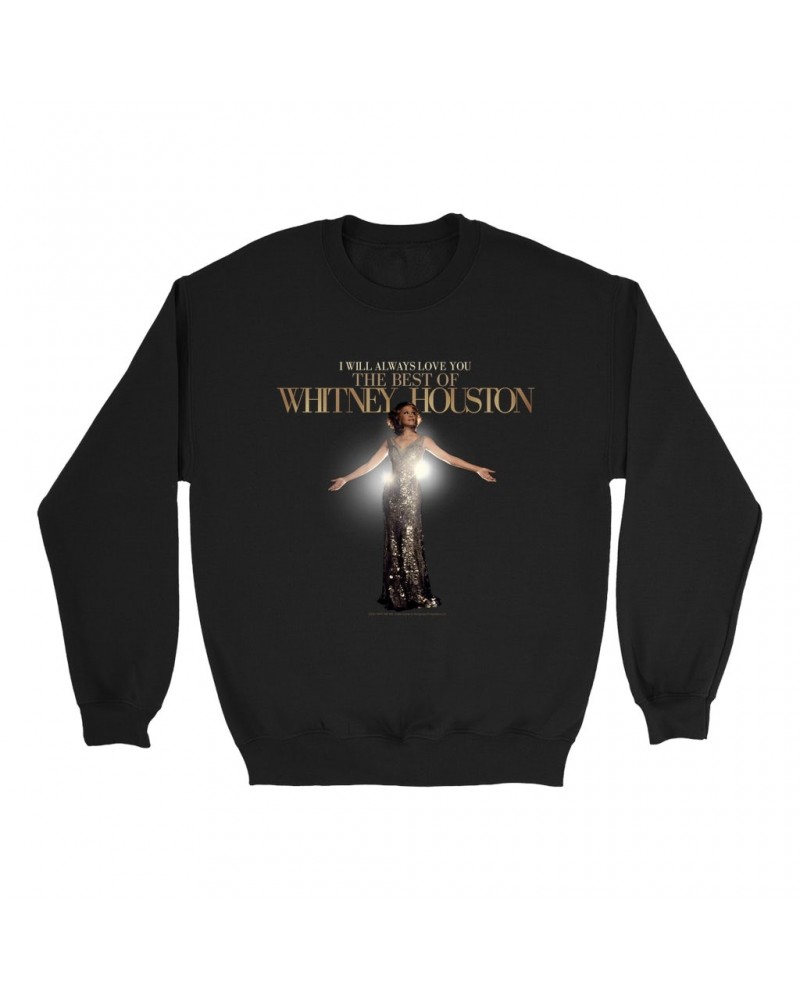 Whitney Houston Sweatshirt | I Will Always Love You Single Album Cover Sweatshirt $5.00 Sweatshirts