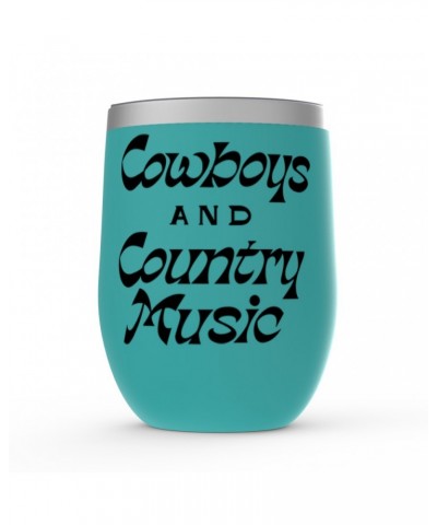 Music Life Stemless Wine Tumbler | Cowboys And Country Music Stemless Wine Tumbler $8.40 Drinkware