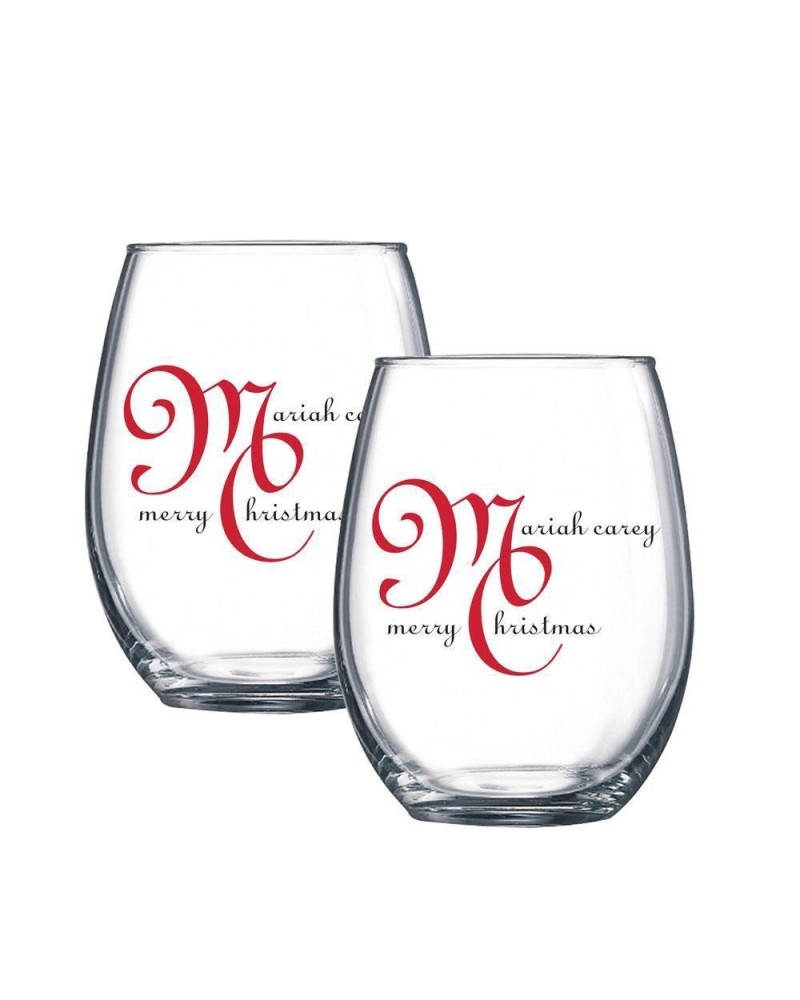 Mariah Carey All I Want for Christmas is You Wine Glasses $20.49 Accessories