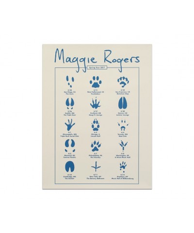 Maggie Rogers Spring Tour 2017 Poster $12.21 Decor