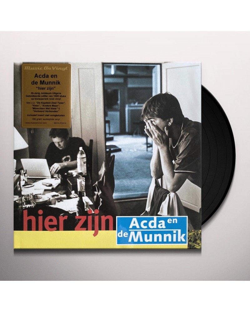 Acda & De Munnik HIER ZIJN (LIMITED TRANSPARENT RED 180G AUDIOPHILE VINYL/INSERT/NUMBERED) Vinyl Record $8.81 Vinyl