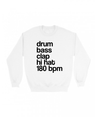 Music Life Sweatshirt | Drum Bass Clap Sweatshirt $10.07 Sweatshirts