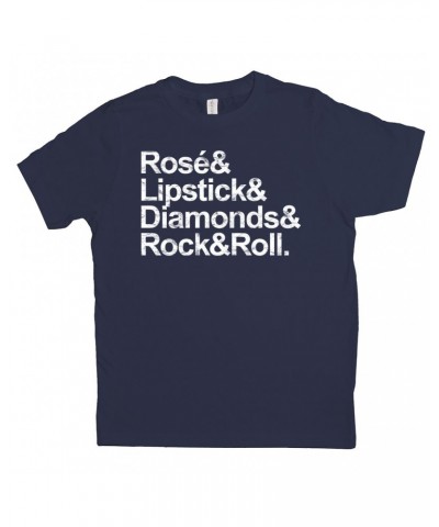 Music Life Kids T-Shirt | Rosé & Rock n' Roll Kids Shirt $6.43 Kids