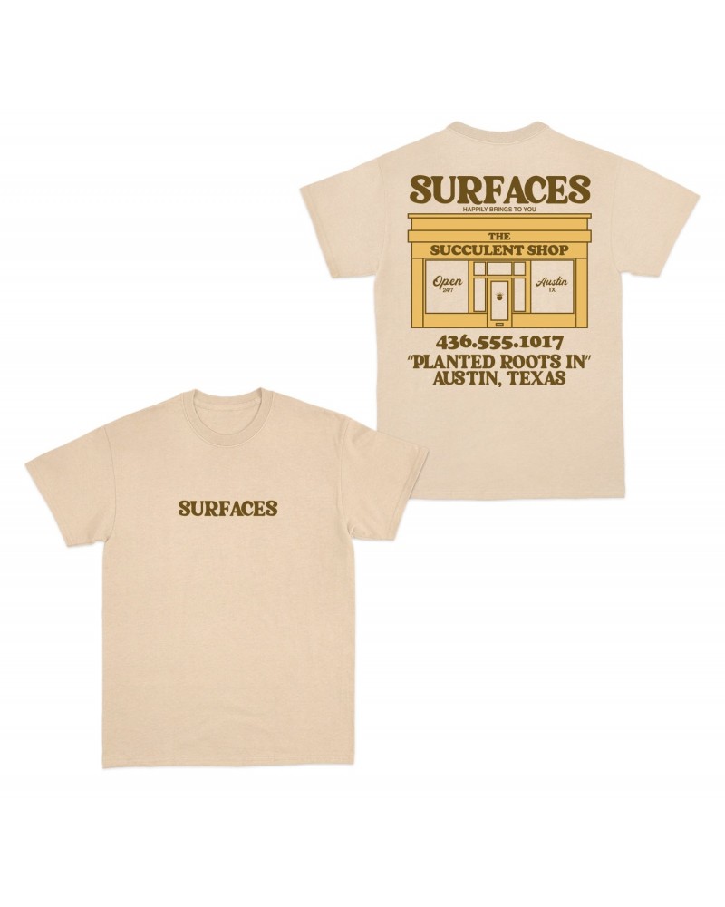 Surfaces New Succulent Shop T-Shirt $5.00 Shirts