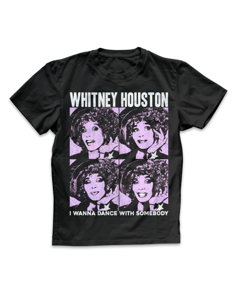 Whitney Houston I Wanna Dance Pop Art T-Shirt $11.89 Shirts