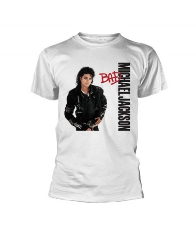 Michael Jackson T-Shirt - Bad (White) $13.47 Shirts