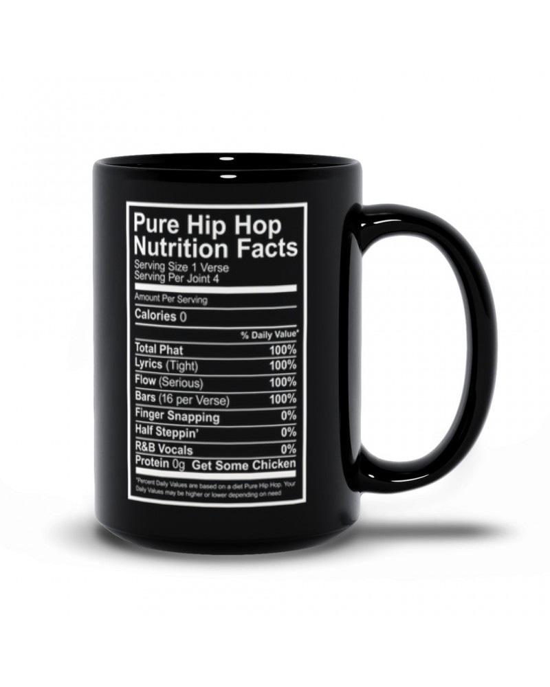 Music Life Mug | Hip Hop Nutrition Facts Mug $9.87 Drinkware