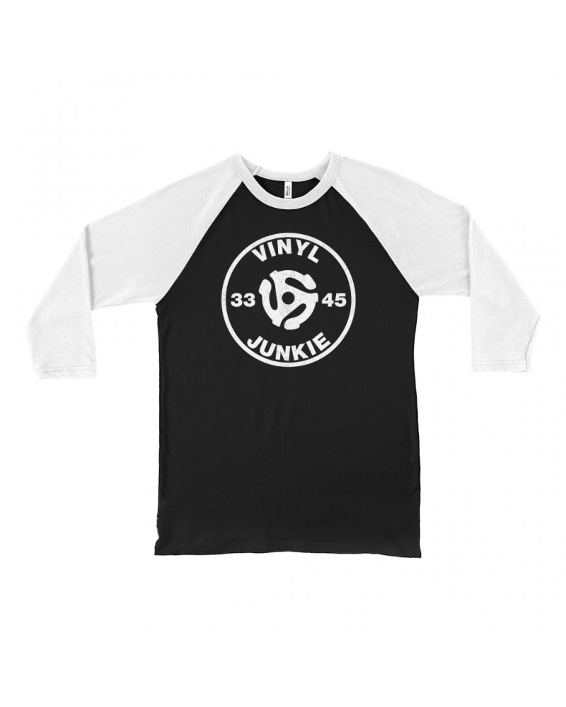 Music Life 3/4 Sleeve Baseball Tee | Vinyl Junkie Shirt $7.49 Shirts