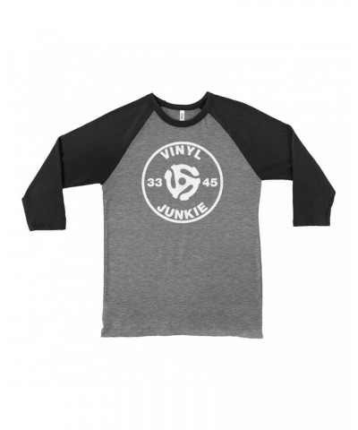 Music Life 3/4 Sleeve Baseball Tee | Vinyl Junkie Shirt $7.49 Shirts