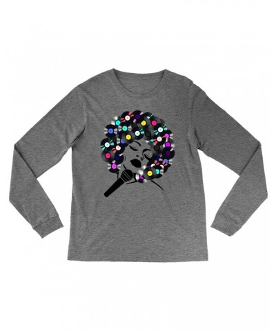 Music Life Heather Long Sleeve Shirt | The Soul Of Vinyl Shirt $15.29 Shirts