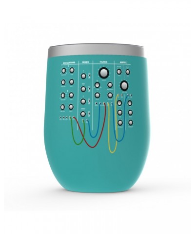 Music Life Wine Tumbler | Modular Synth Chest Panel Stemless Wine Tumbler $8.77 Drinkware